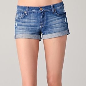 7 For All Mankind Cuff Denim Shorts